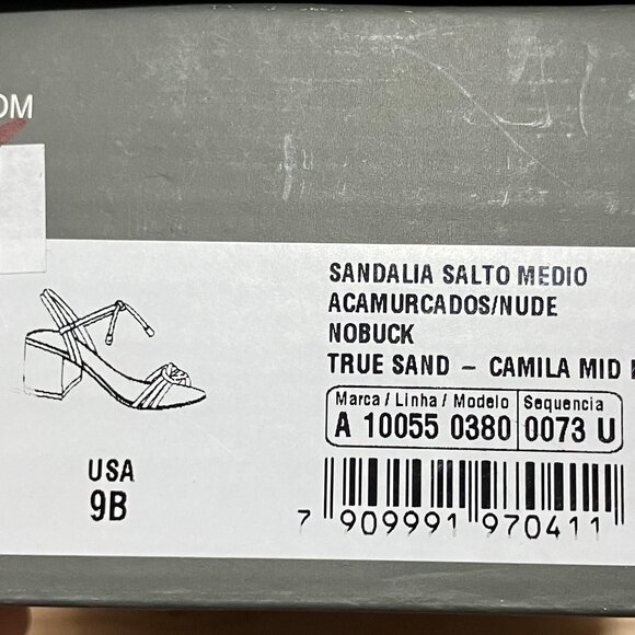 Arezzo Camila women leather strappy cream/beige sandals - Picture 6 of 6